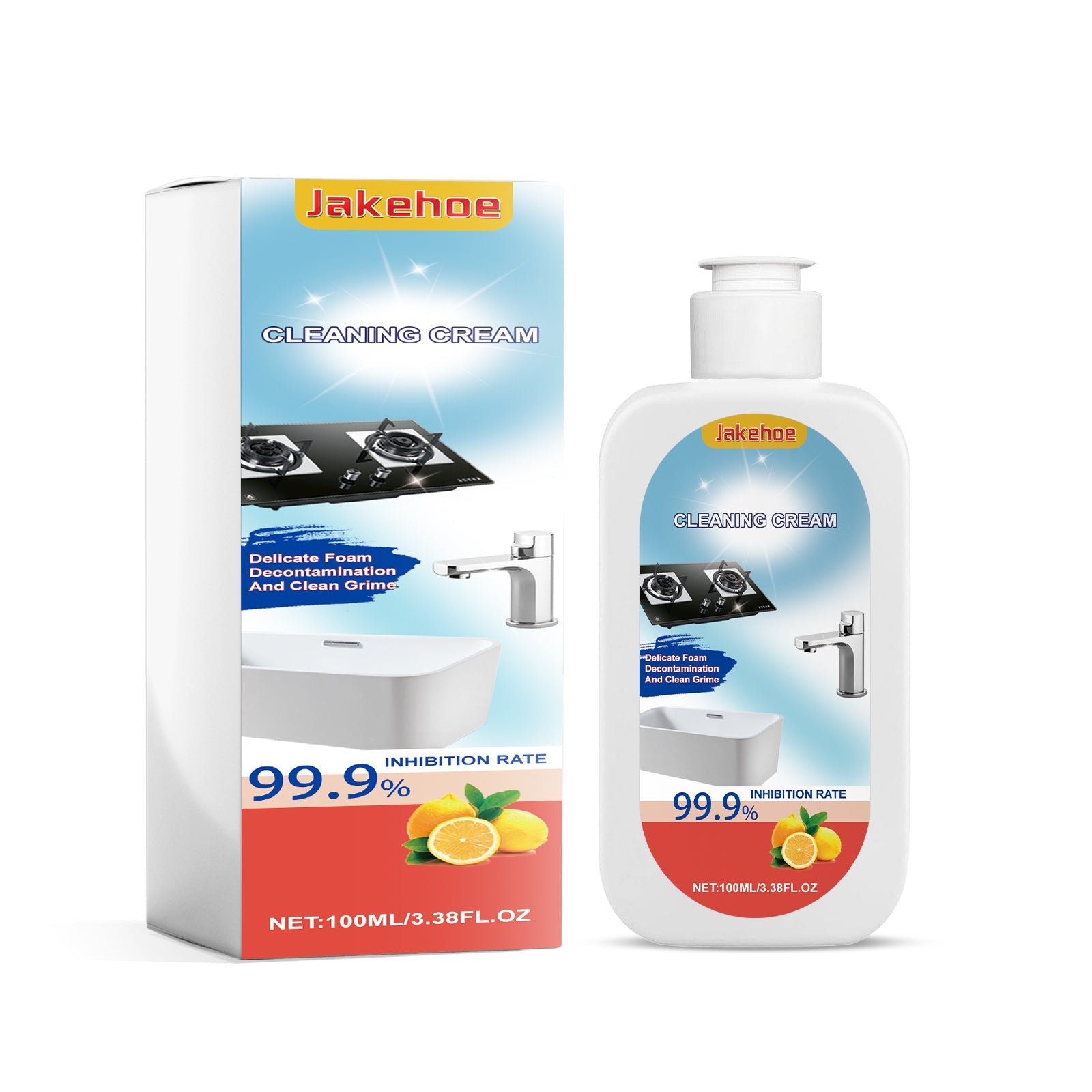 Multi-Surface Cleanser, Kitchen Utensils Heavy Oil Wash Sink Stains Strong Efficient Cleaning Milk