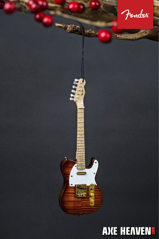 6” FENDER Select Telecaster Guitar Holiday Ornament