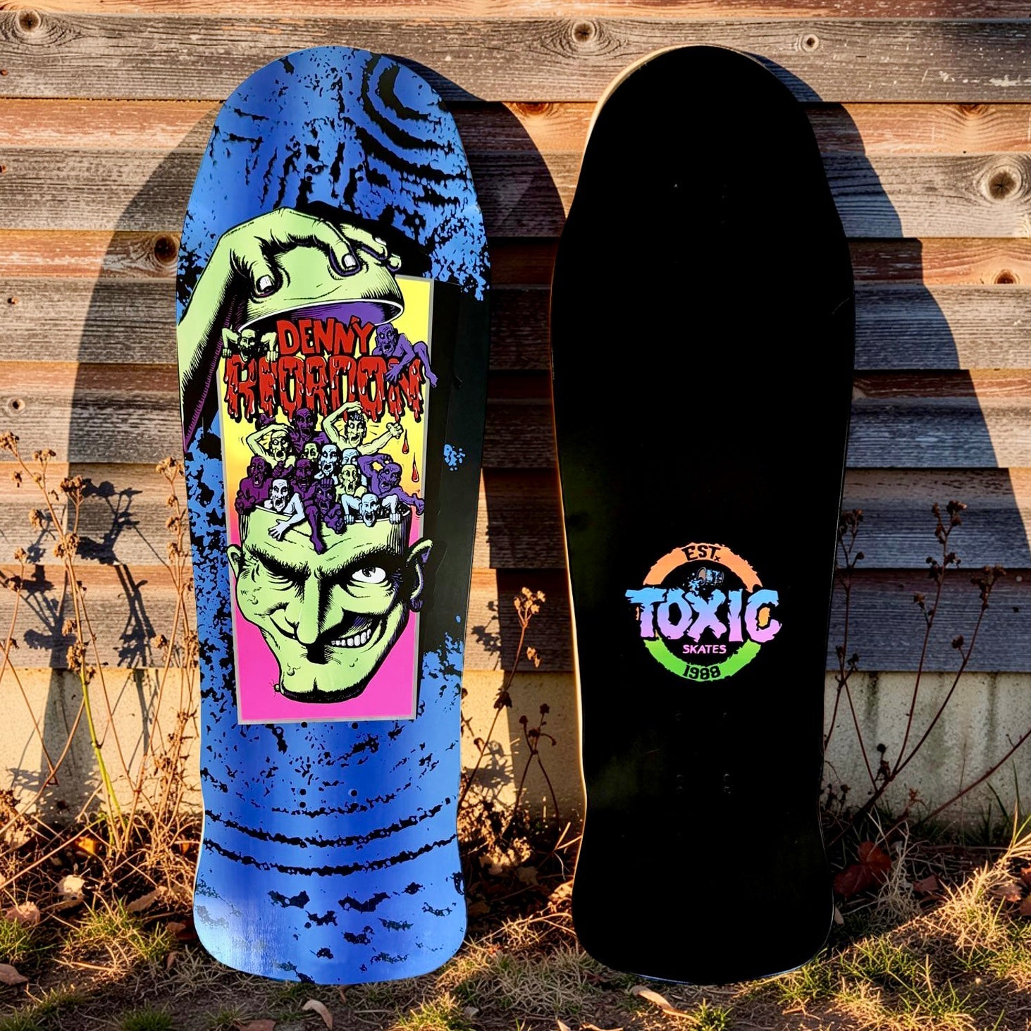 Denny Riordon Men-in-the-Head LIMITED-EDITION Toxic Deck 10.25”x31” HAND-PAINTED (1 of 10)