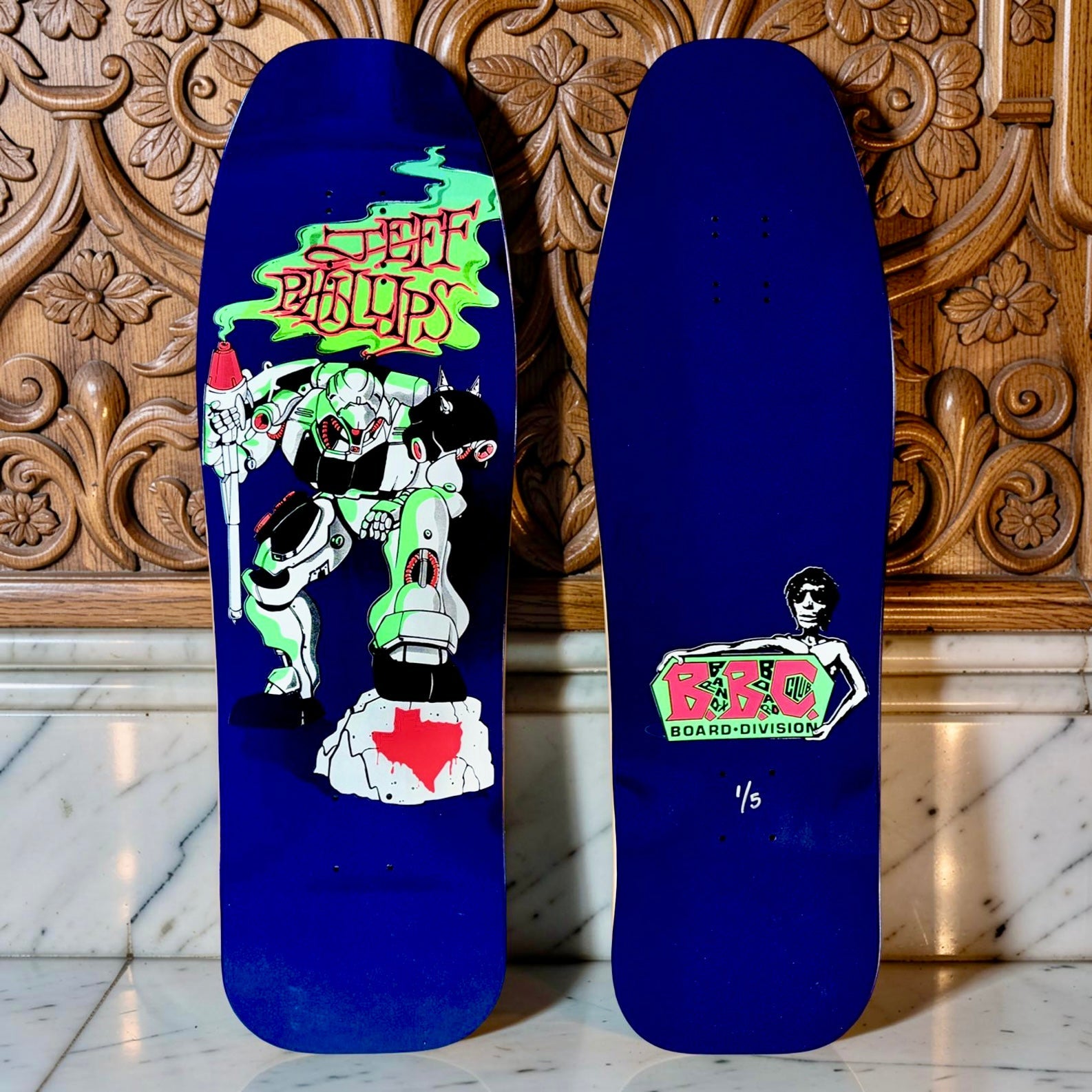 Jeff Phillips BBC Gundam Limited Edition, HAND-PAINTED Deck (1 of 5)