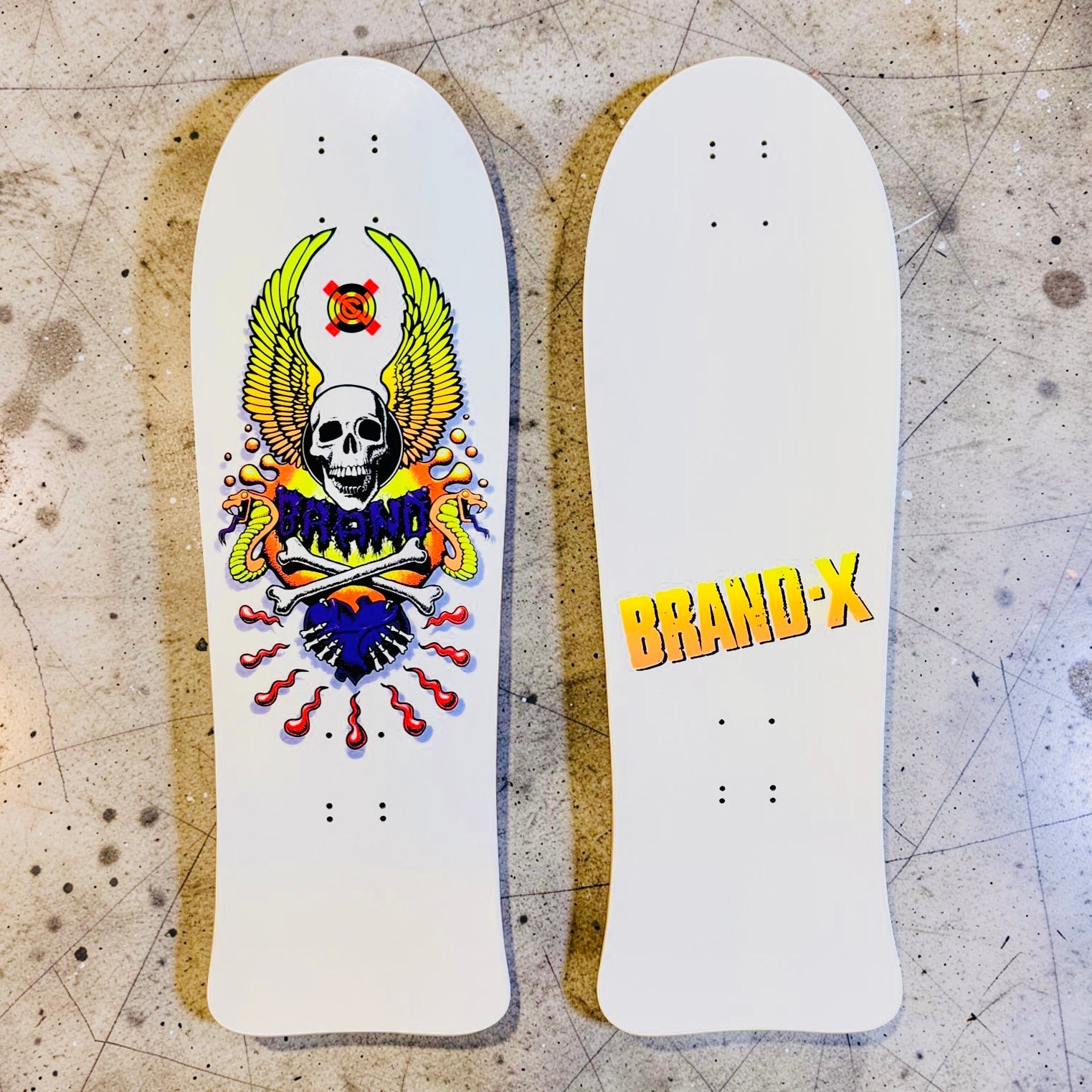 X-Con GLOW-IN-DARK Limited Edition, HAND-PAINTED 10"x30.5" Deck (1 of 10)