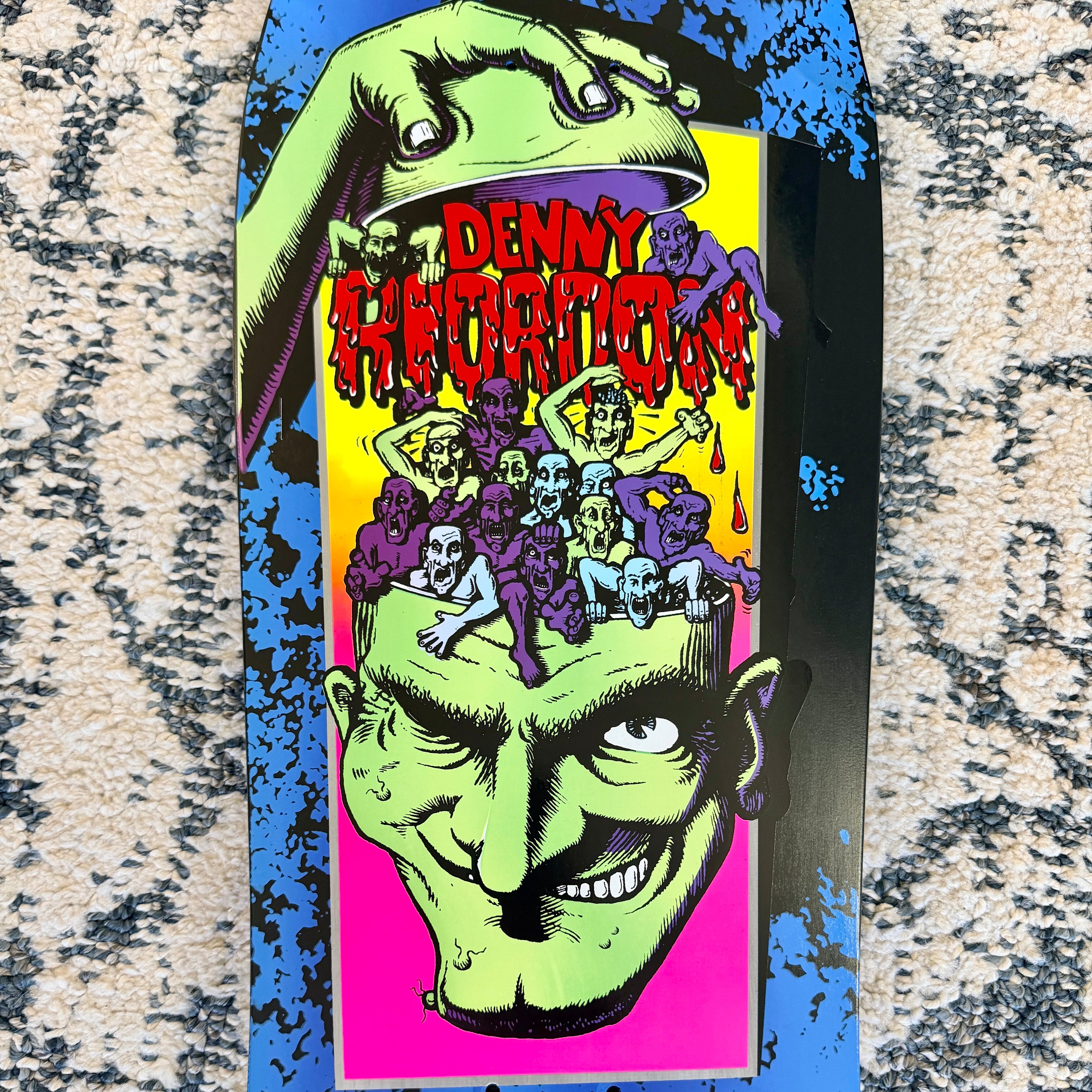 Denny Riordon Men-in-the-Head LIMITED-EDITION Toxic Deck 10.25”x31” HAND-PAINTED (1 of 10)