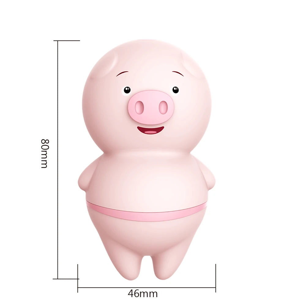 Cute Pig Tongue Licking Vibrator Vagina Clitoris Stimulator 6 Modes Nipple Massager Sex Toys