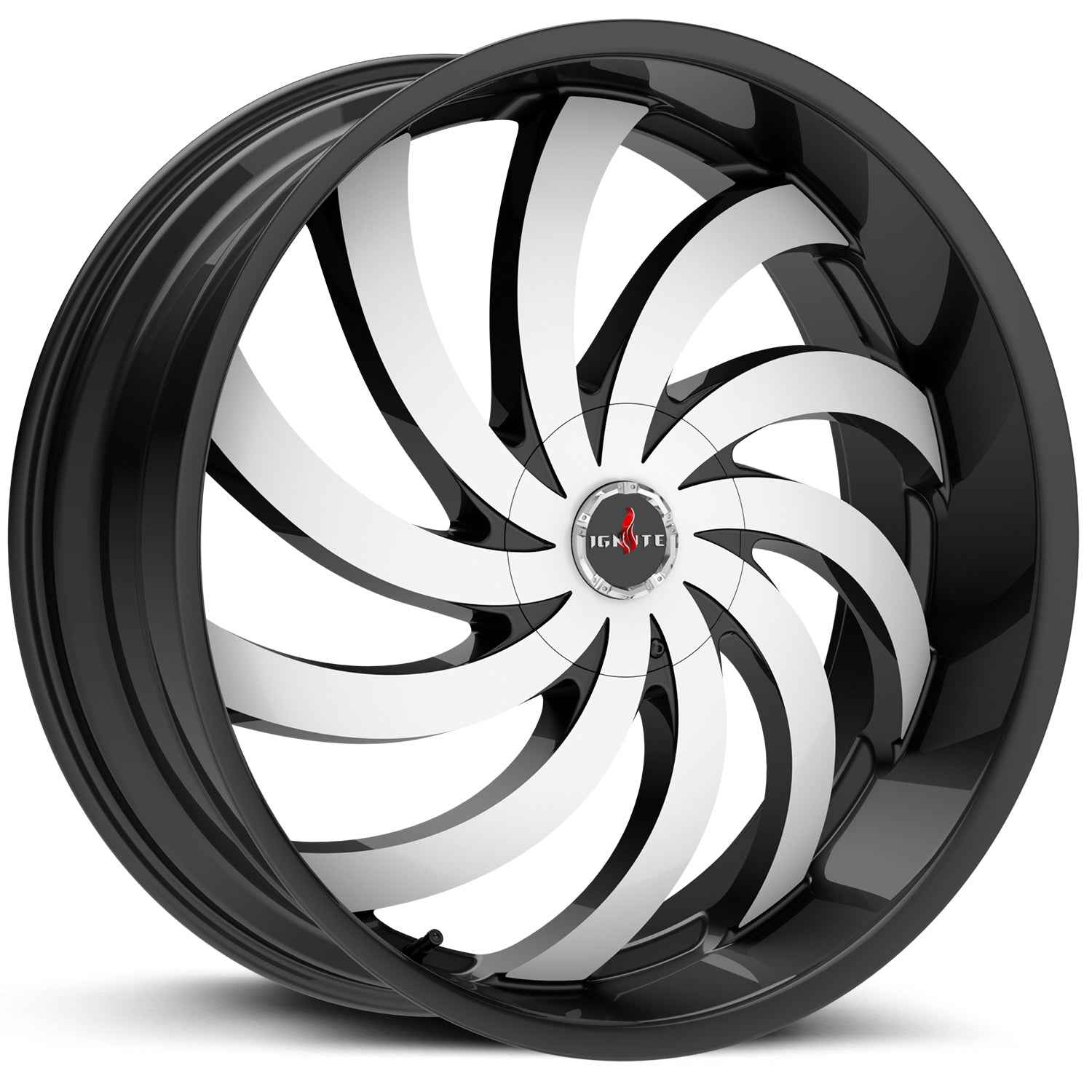 Flame Gloss Black Machined