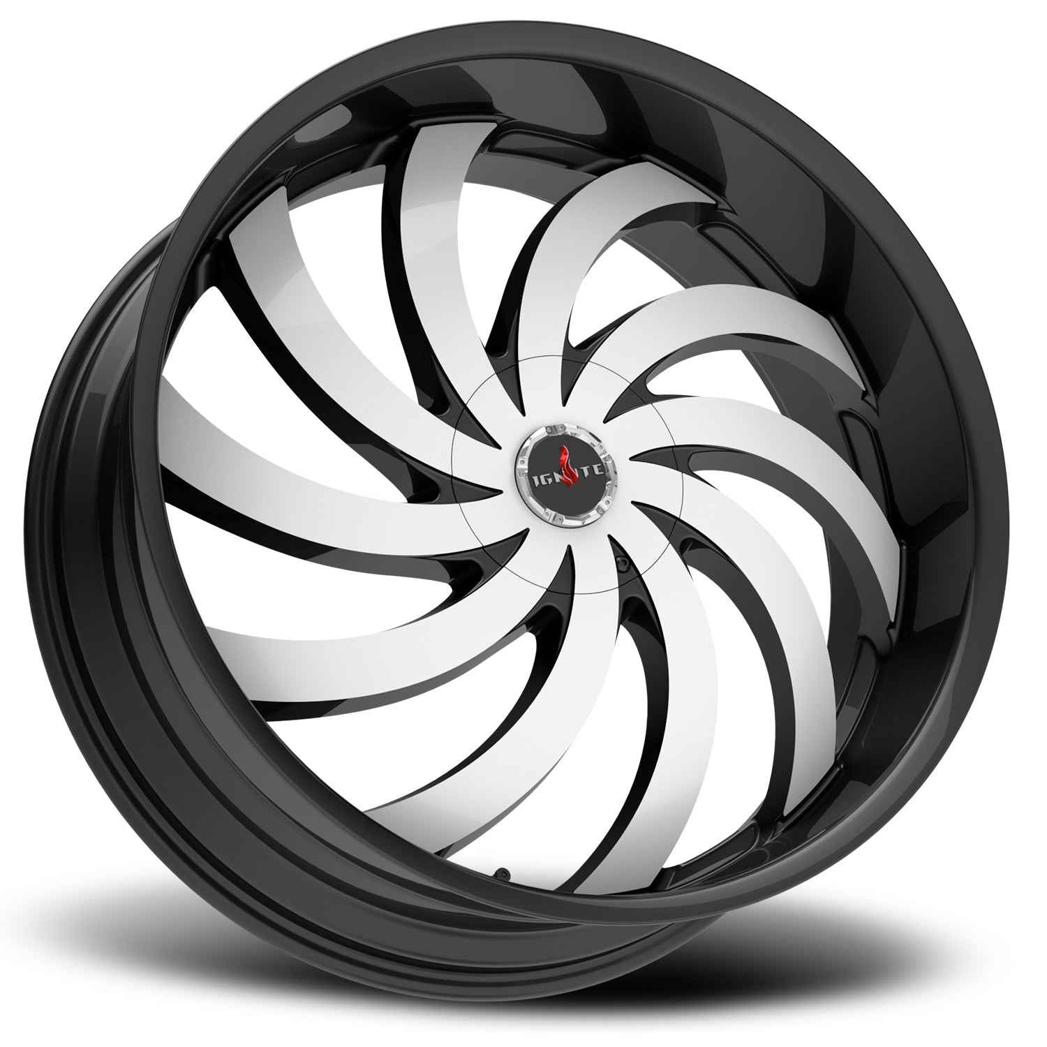 Flame Gloss Black Machined