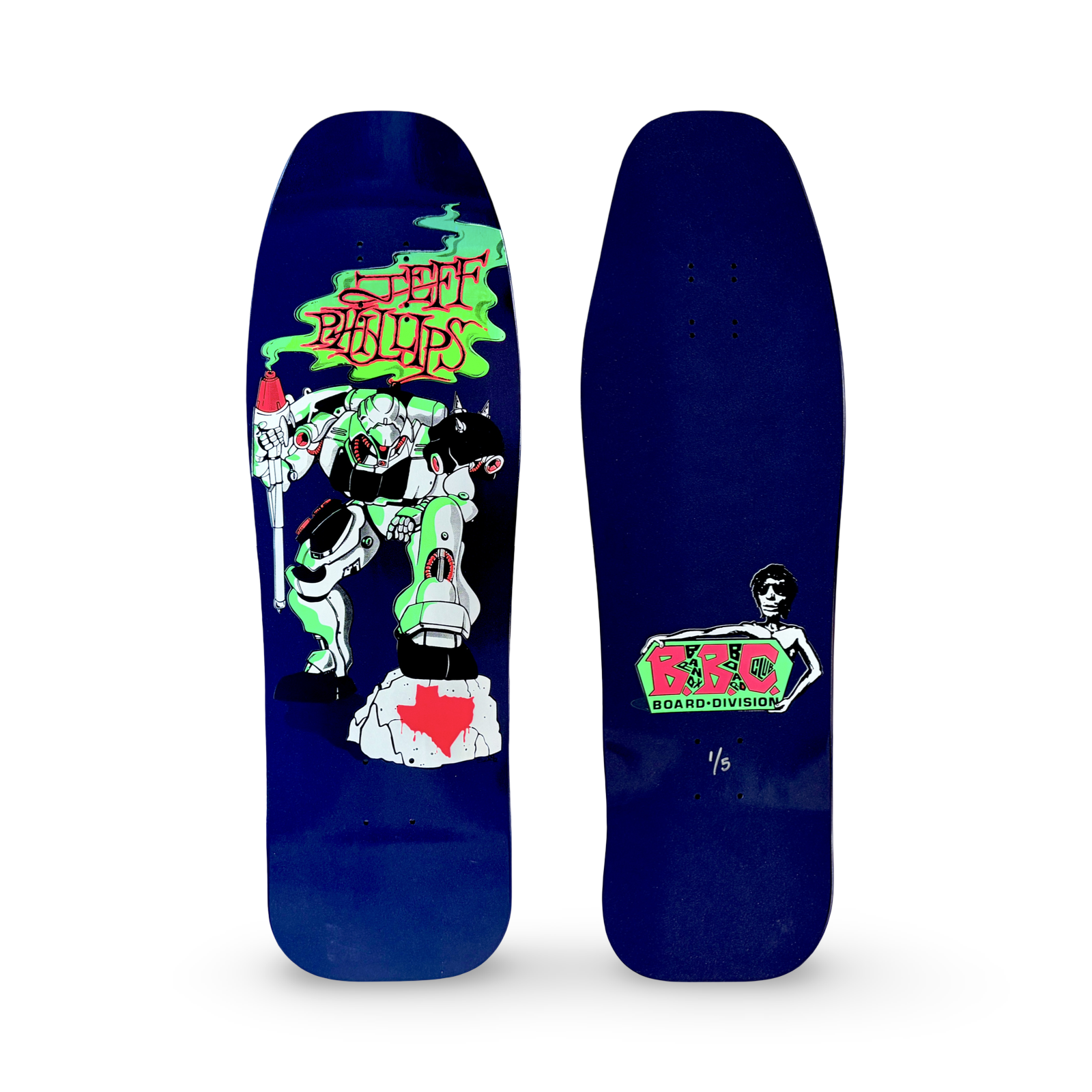 Jeff Phillips BBC Gundam Limited Edition, HAND-PAINTED Deck (1 of 5)