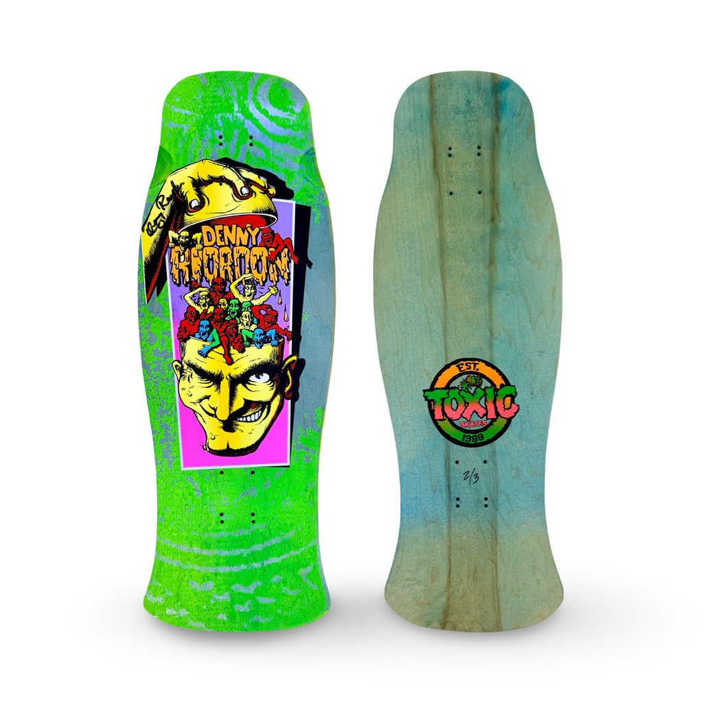 Denny Riordon Men-in-the-Head LIMITED-EDITION 10.6”x32” HAND-PAINTED & AUTOGRAPHED Deck (1 of 3)