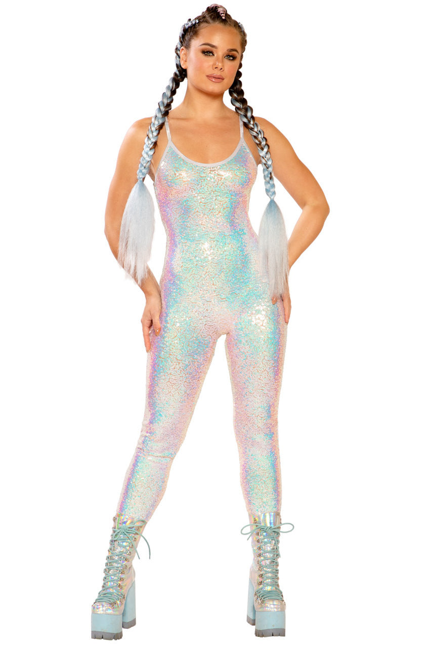 Metallic Sequin Catsuit - Andersen Mercantile