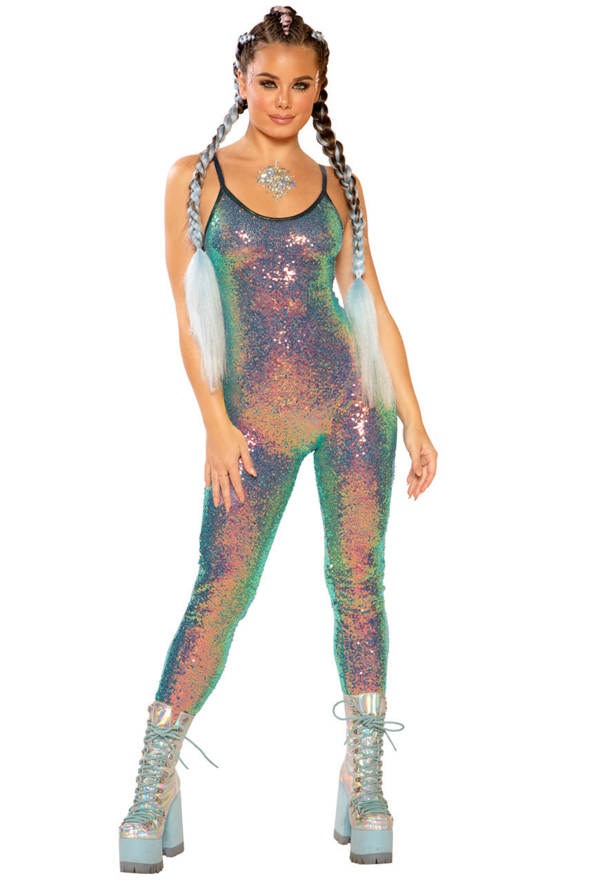 Metallic Sequin Catsuit - Andersen Mercantile