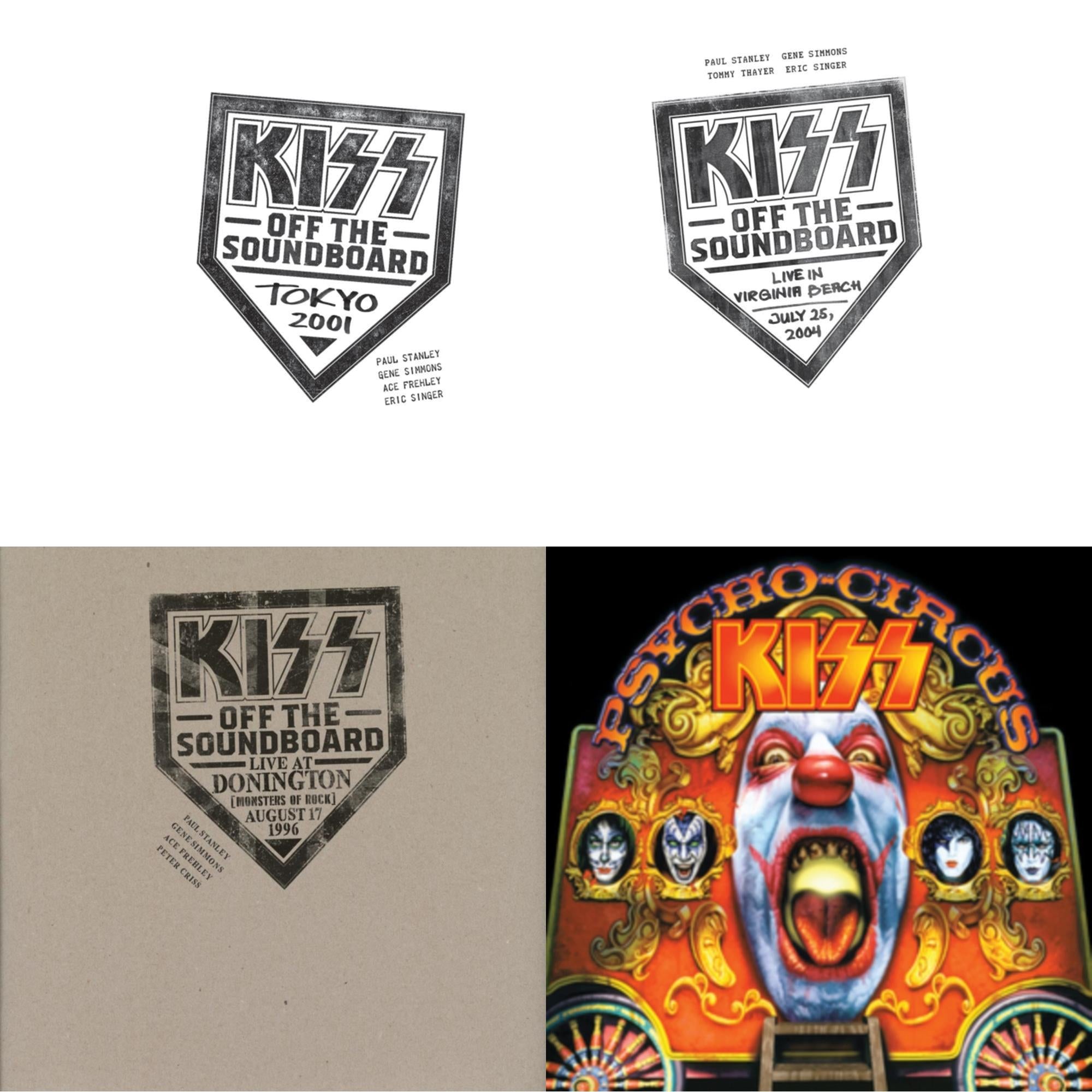 Kiss Off The Soundboard: Tokyo 2001 (3LP) & Kiss Off The Soundboard: Live In Virginia Beach (3LP) & Kiss Off The Soundboard: Donington 1996 (Live) (3LP) & Psycho Circus
