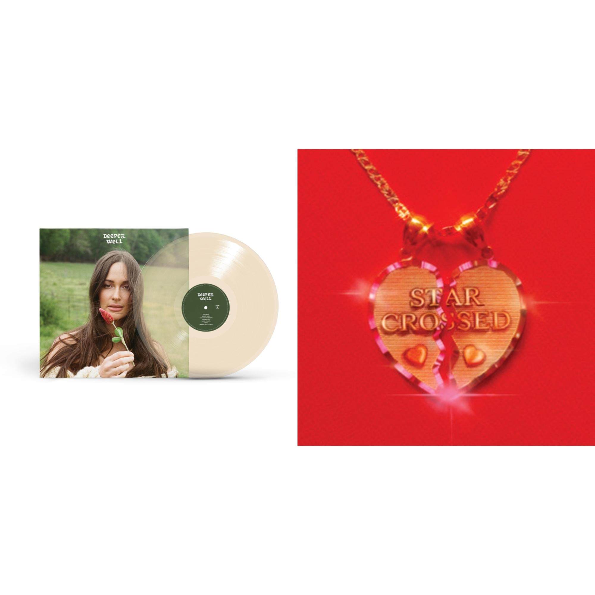 Kacey Musgraves - Star-Crossed (Ruby Red LP Vinyl) & Deeper Well (Transparent Cream LP Vinyl)