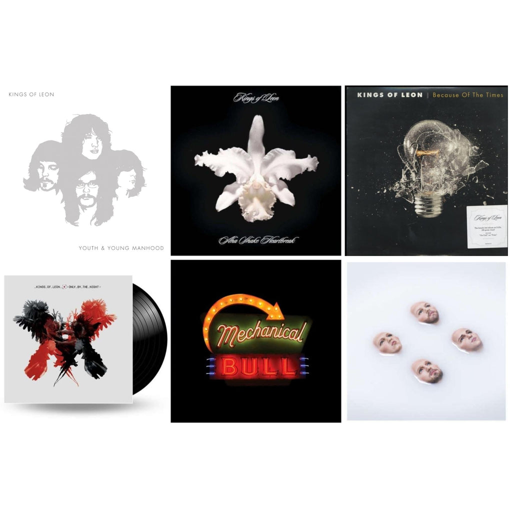 Youth & Young Manhood (2LP/180G/Gatefold) & Aha Shake Heartbreak (2LP/180G/Gatefold) & Because Of The Times (2LP/180G/Gatefold) & Only By The Night & Mechanical Bull (2LP/180G/Dl Card/Gatefold) & Walls (180G/Gatefold/Dl Card)