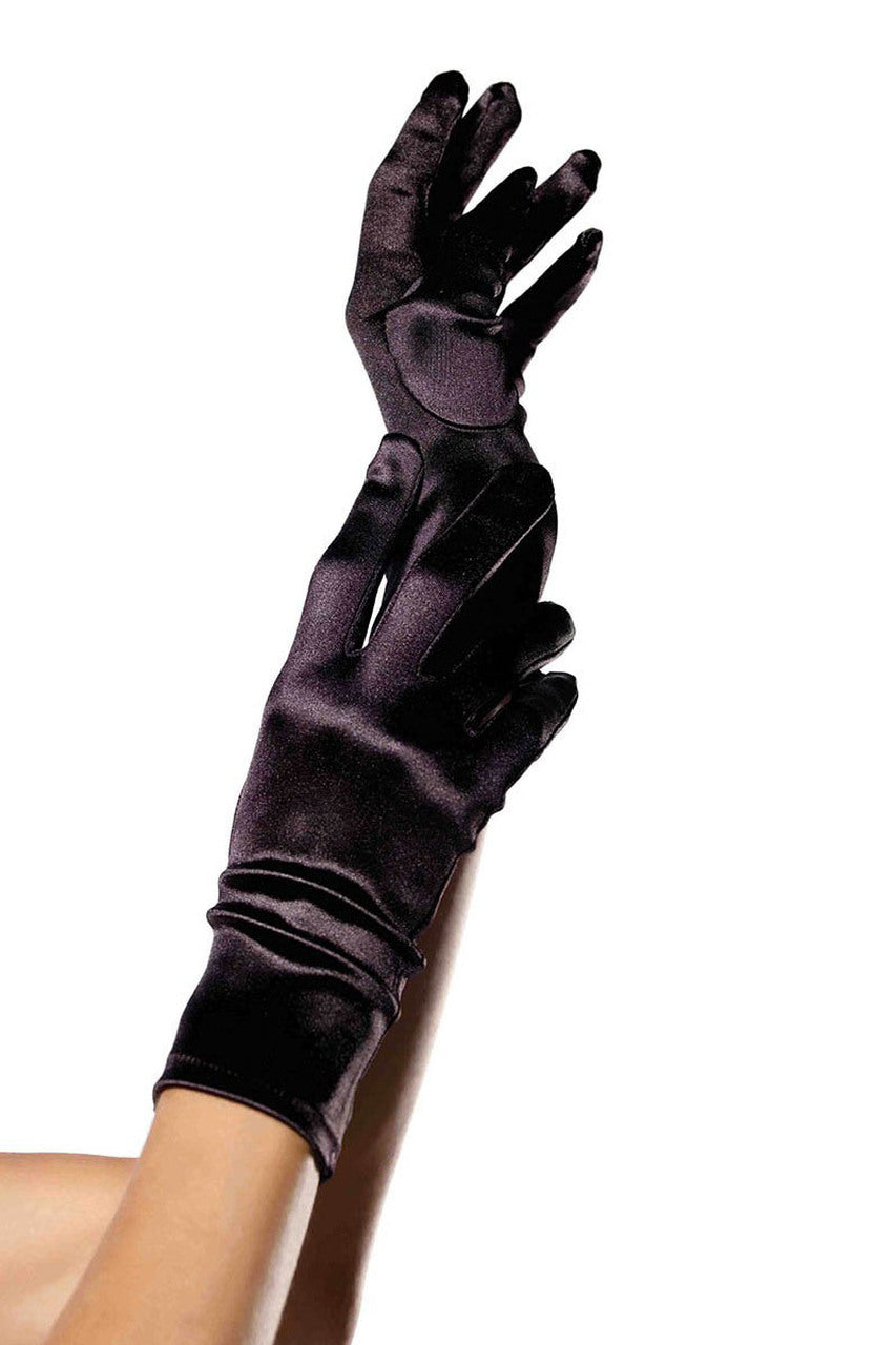 Satin Wrist Length Gloves - Andersen Mercantile