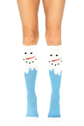 Snowman Print Knee Highs - Andersen Mercantile