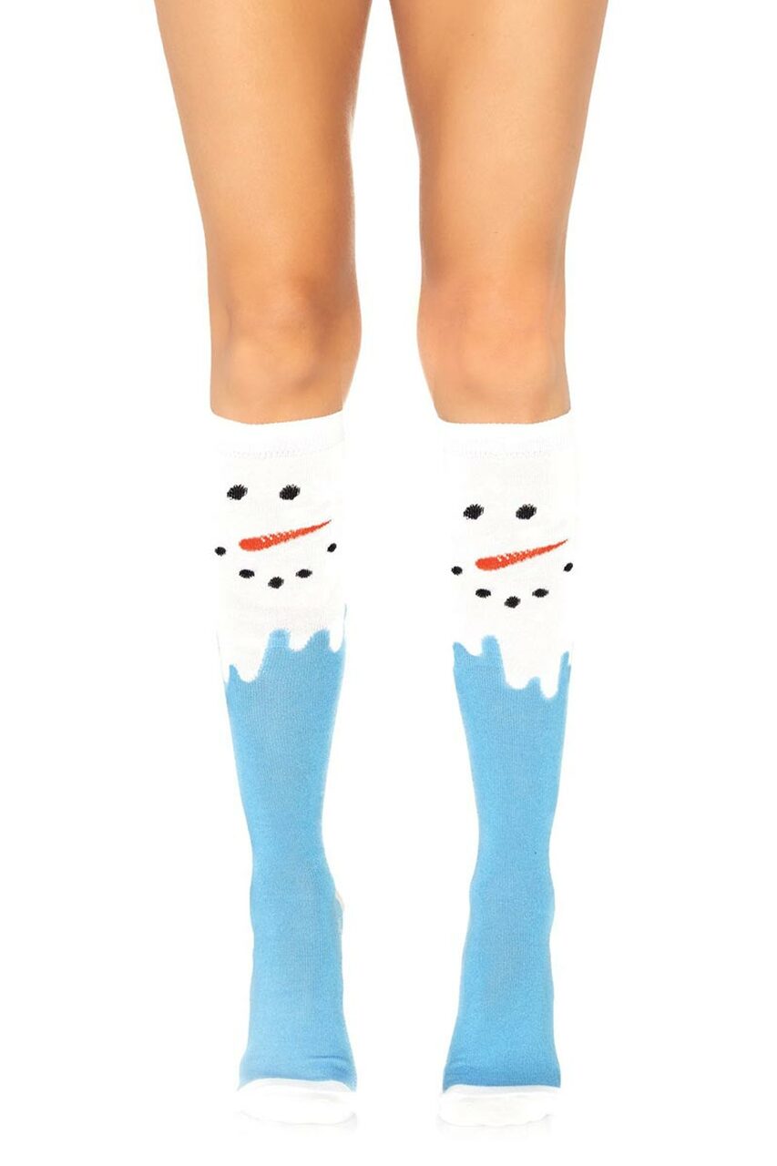 Snowman Print Knee Highs - Andersen Mercantile