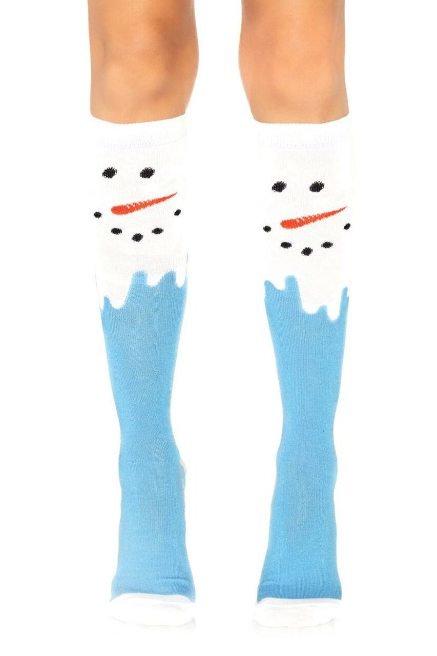 Snowman Print Knee Highs - Andersen Mercantile