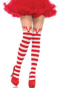 Striped Rudolph Tights - Andersen Mercantile