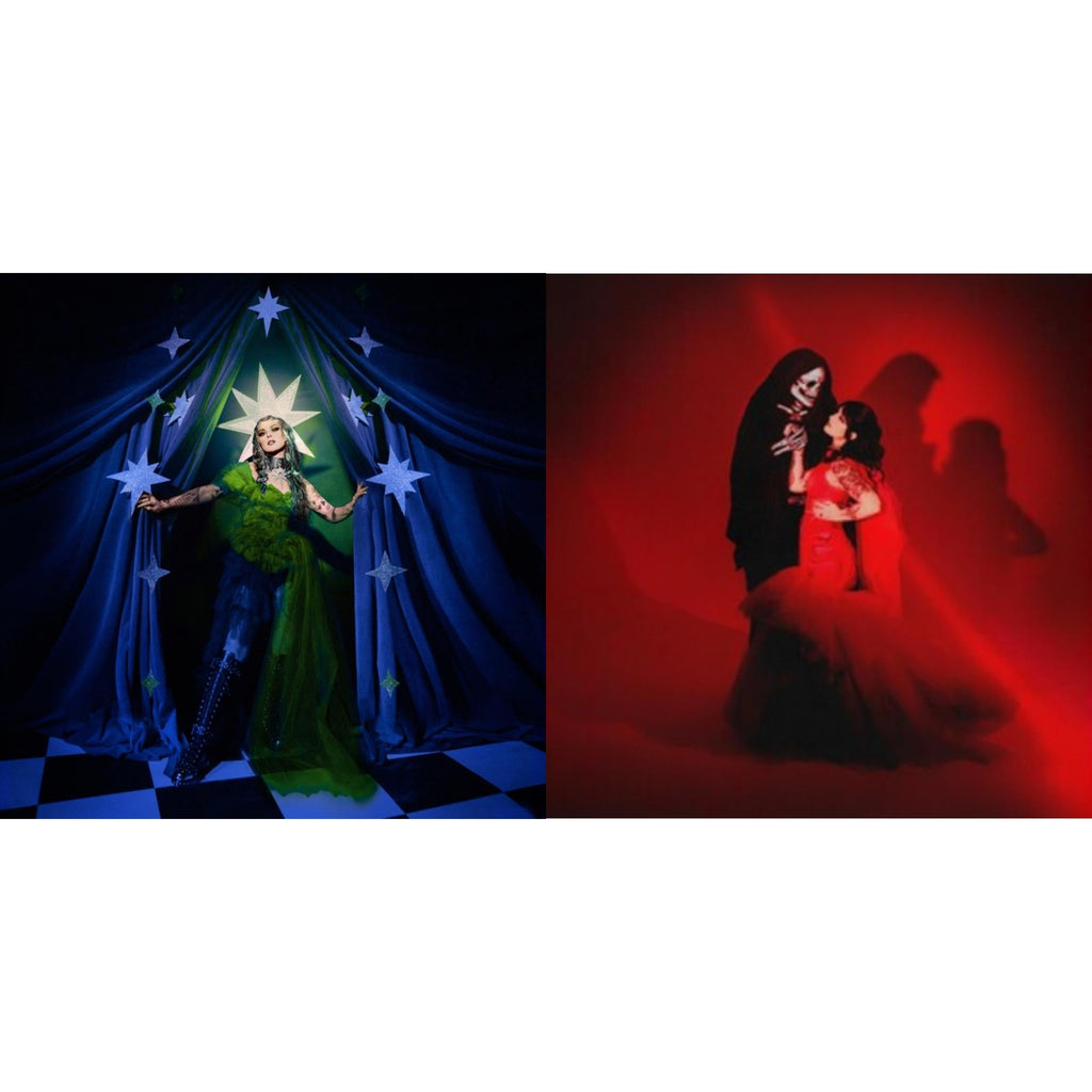 Nocturnal & Kissing Death (Half Red/Half Black W/ Black Splatter LP Vinyl)