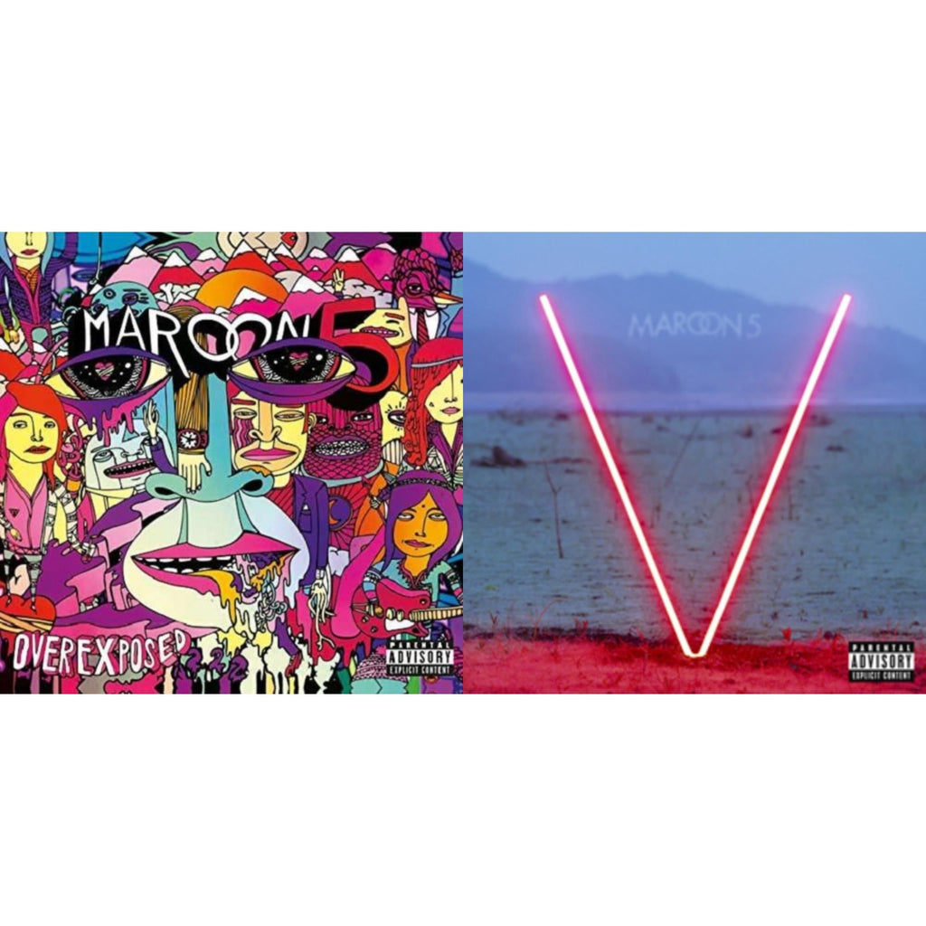 Maroon 5 - V & Overexposed - LP Vinyl Bundle