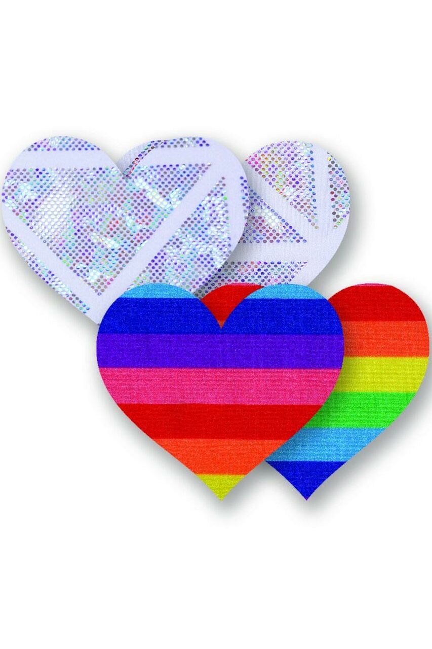 One Love Heart Rainbow Pasties - Andersen Mercantile