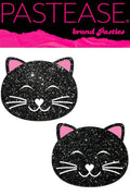 Black Glitter Kitty Cat Pasties - Andersen Mercantile