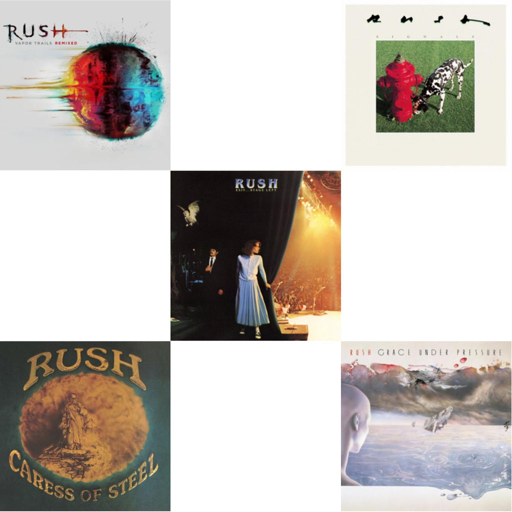 Vapor Trails (Remixed) & Caress Of Steel (180G/Dl Card) & Exit Stage Left (180G) & Signals (180G) & Grace Under Pressure (180G)