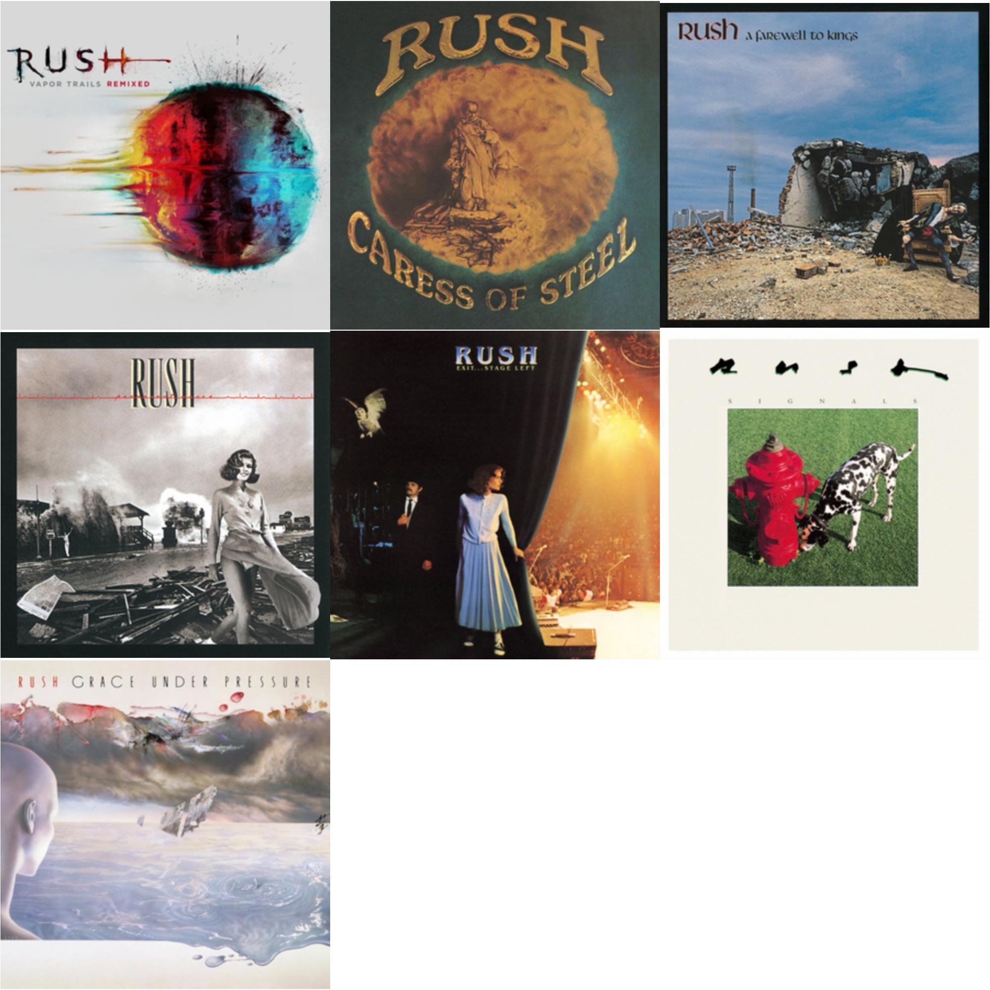 Vapor Trails (Remixed) & Caress Of Steel (180G/Dl Card) & Farewell To Kings (180G) & Permanent Waves (180G) & Exit Stage Left (180G) & Signals (180G) & Grace Under Pressure (180G)