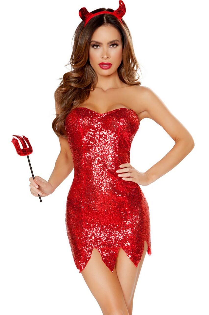 Sexy Glamorous Devil Costume - Andersen Mercantile