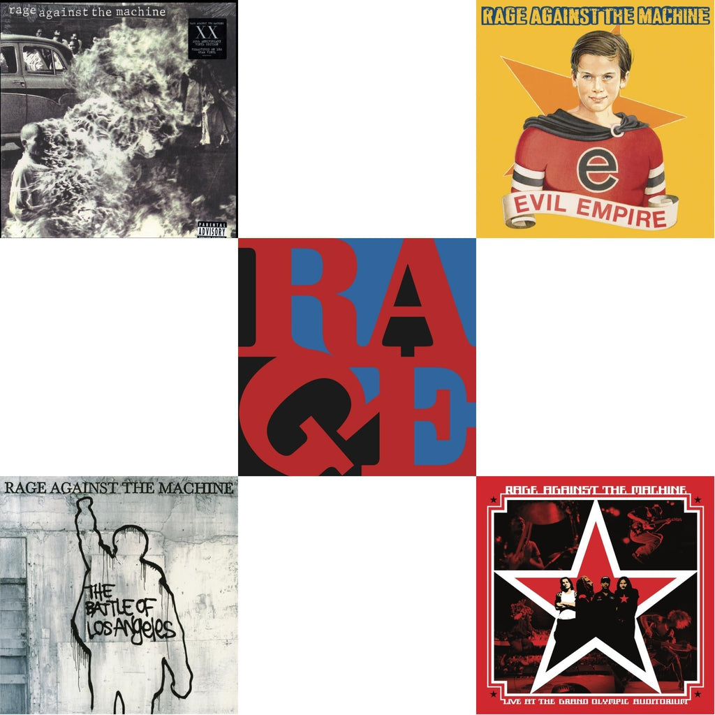 Live At The Grand Olympic Auditorium (2LP/180G Vinyl) & Renegades (180G) & Battle Of Los Angeles (180G LP Vinyl) & Evil Empire (Pa) (180G) & Rage Against The Machine