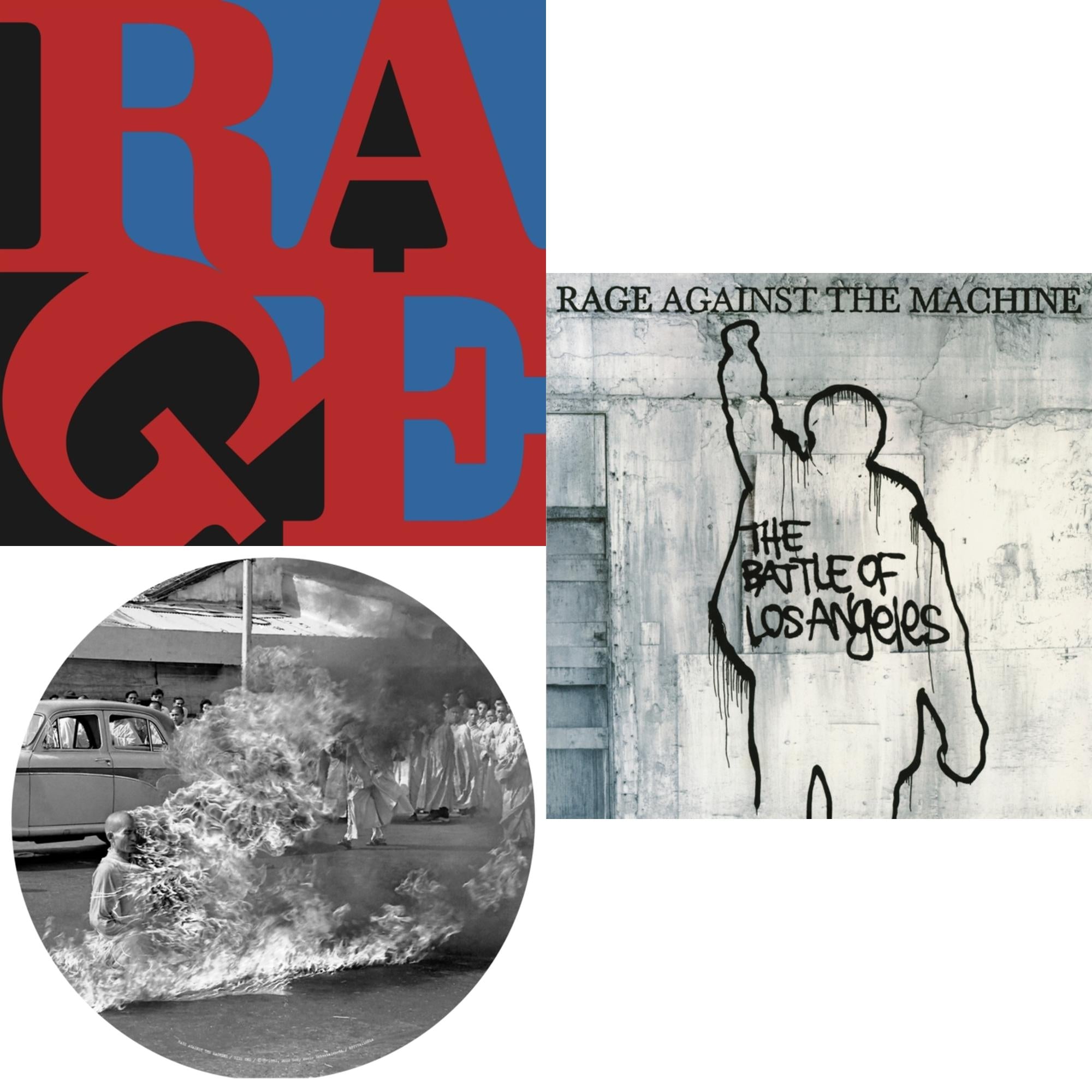 Renegades (180G) & Battle Of Los Angeles (180G LP Vinyl) & Rage Against The Machine (X) (Picture Disc)