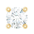 Dainty Moissanite Solitaire Conch Earring