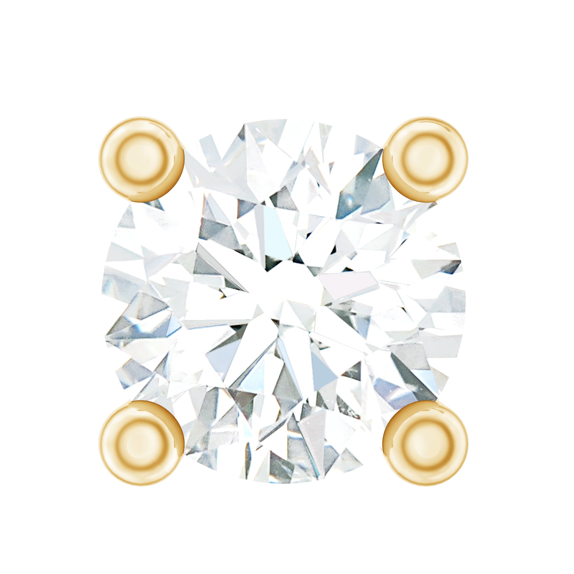Dainty Moissanite Solitaire Conch Earring