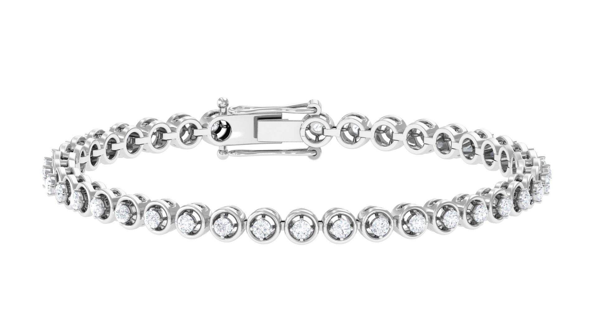 Cubic Zirconia Diamond Tennis Bracelet