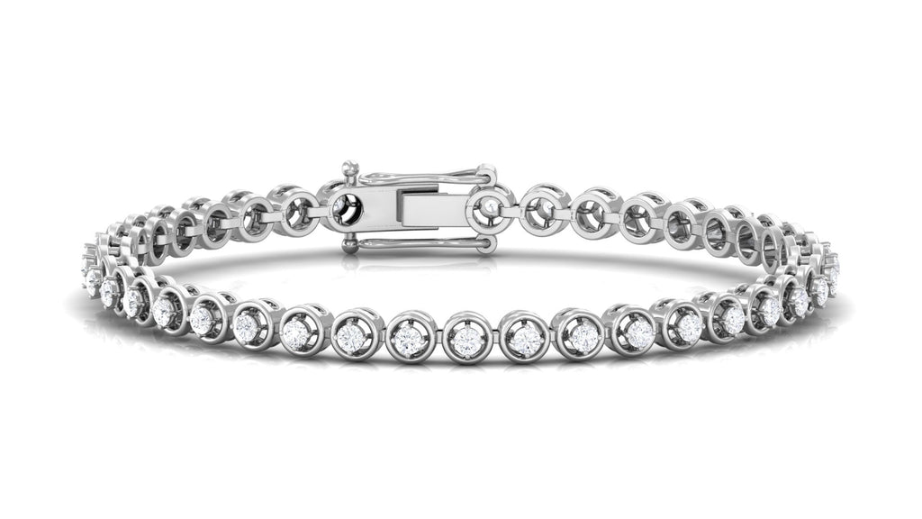 Cubic Zirconia Diamond Tennis Bracelet
