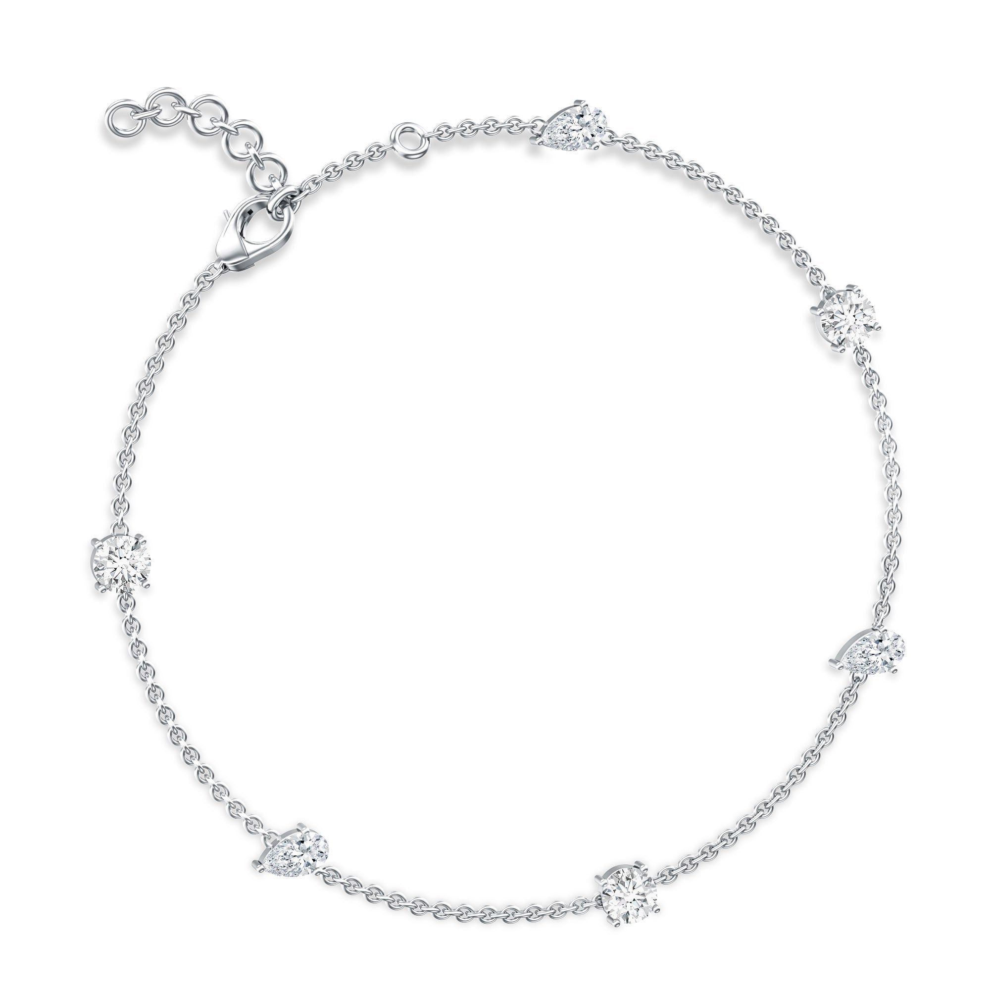 Certified Lab Grown Diamond Stackable Chain Bracelet