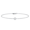 Bezel Set Lab Grown Diamond Solitaire Bracelet