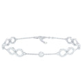 Certified Moissanite Infinity Chain Bracelet