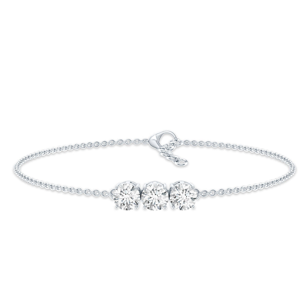 Certified 5 MM Lab Grown Diamond Bracelet for Women