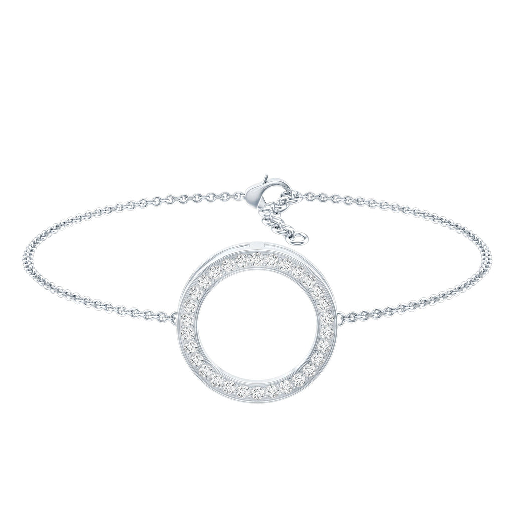 Certified Lab Grown Diamond Circle Bracelet for Women