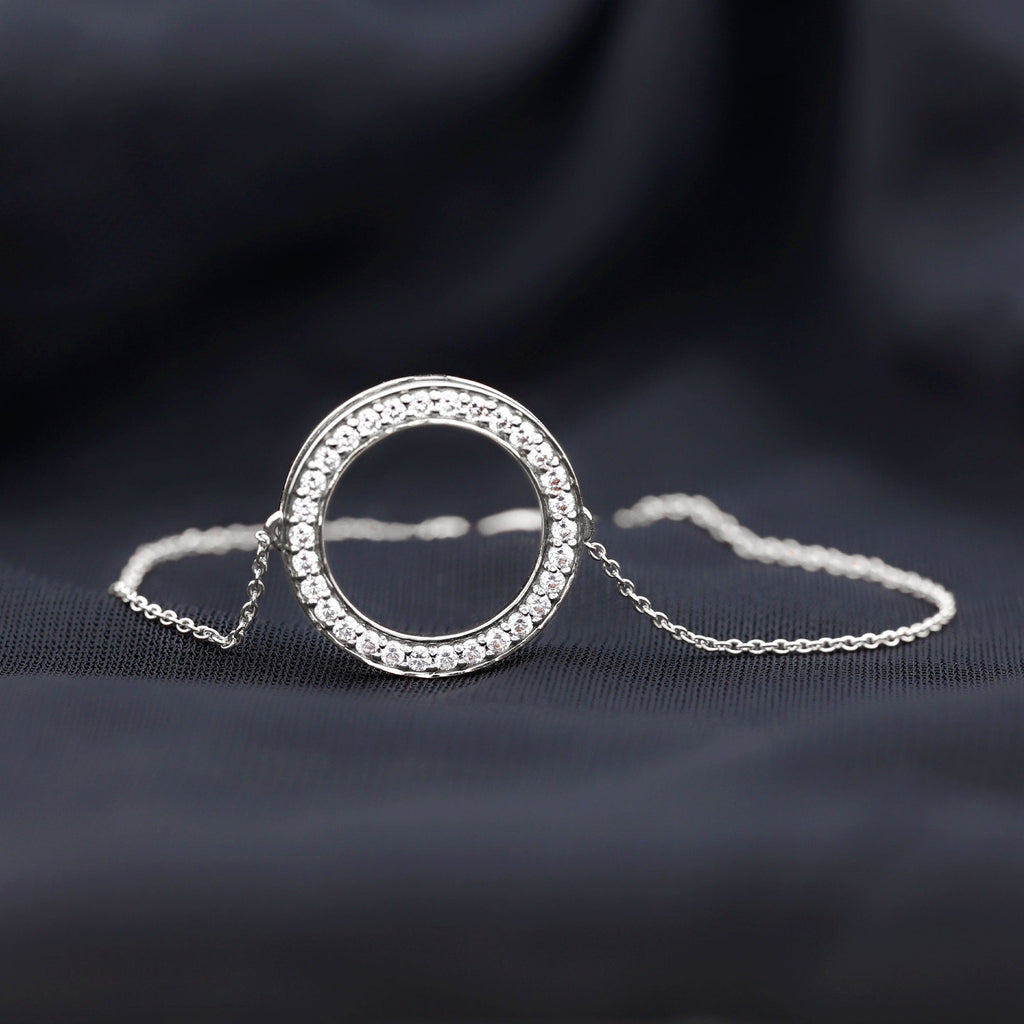 Certified Lab Grown Diamond Circle Bracelet for Women