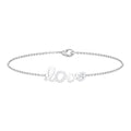 Certified Diamond Love Chain Bracelet