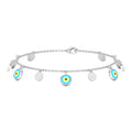 Certified Diamond Evil Eye Chain Bracelet