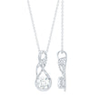 Certified Moissanite Infinity Necklace with Chain