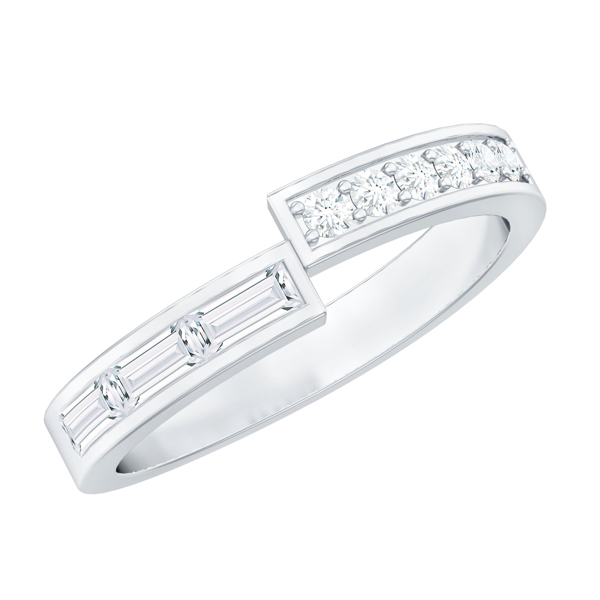 Natural Diamond Anniversary Band Ring with Certificate