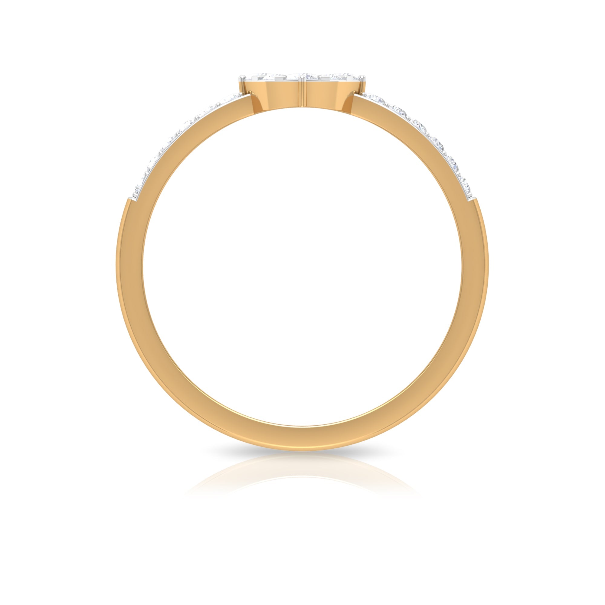 Certified Diamond Engagement Ring in Illusion Setting