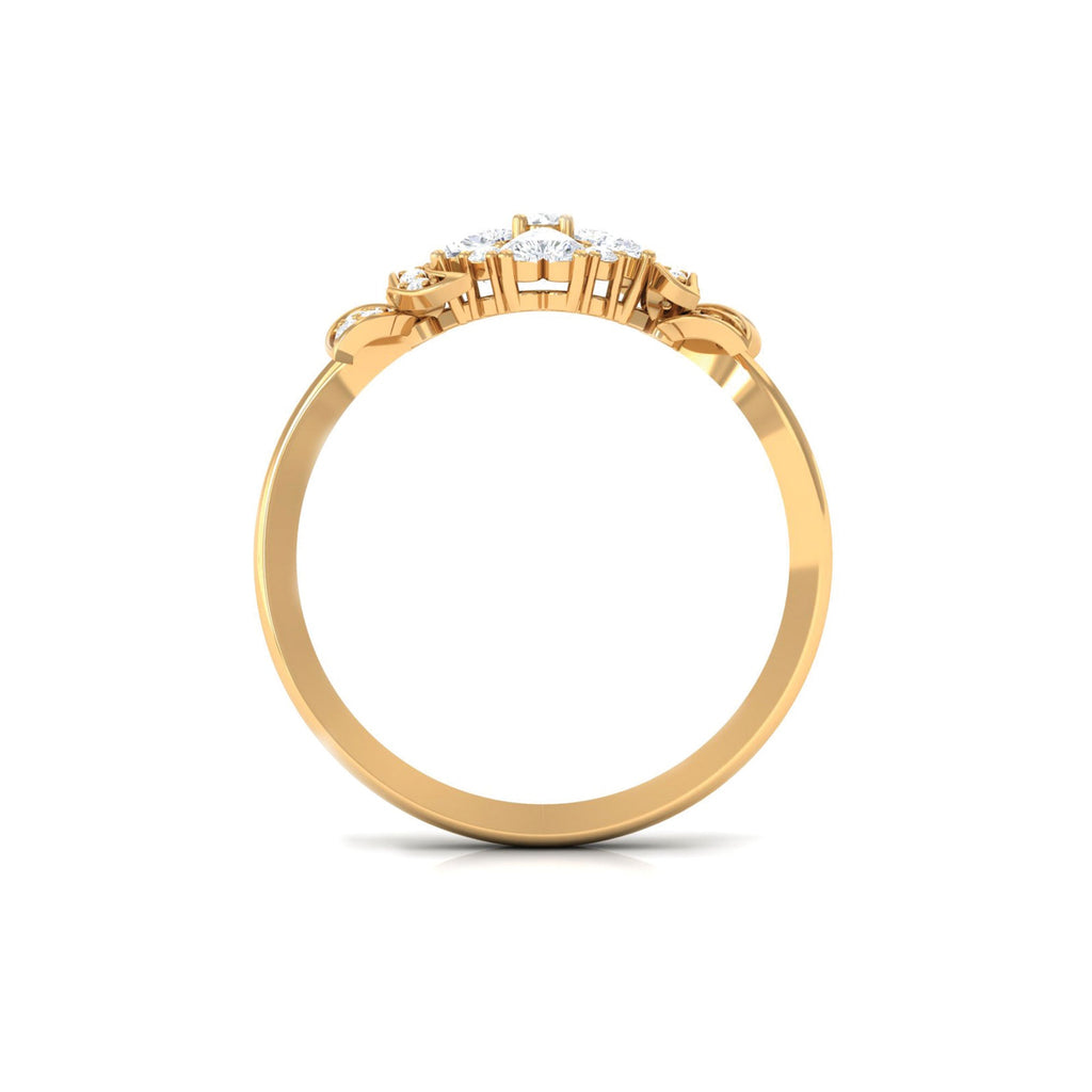 Nature Inspired Diamond Engagement Ring for Women