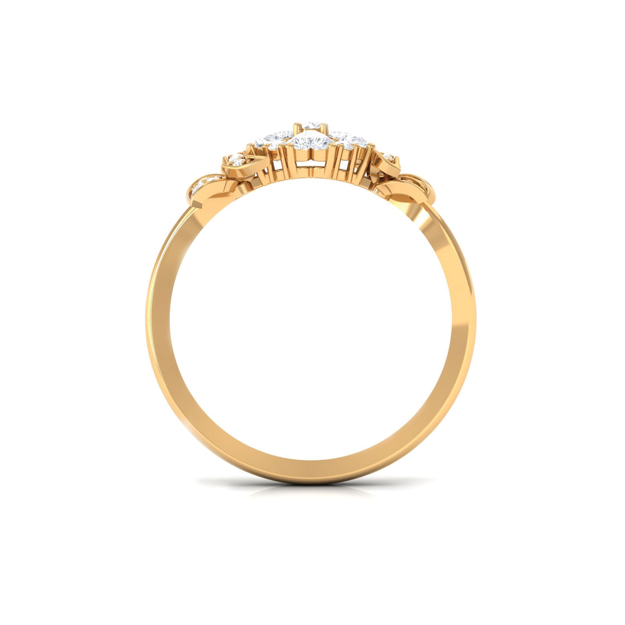 Nature Inspired Diamond Engagement Ring for Women