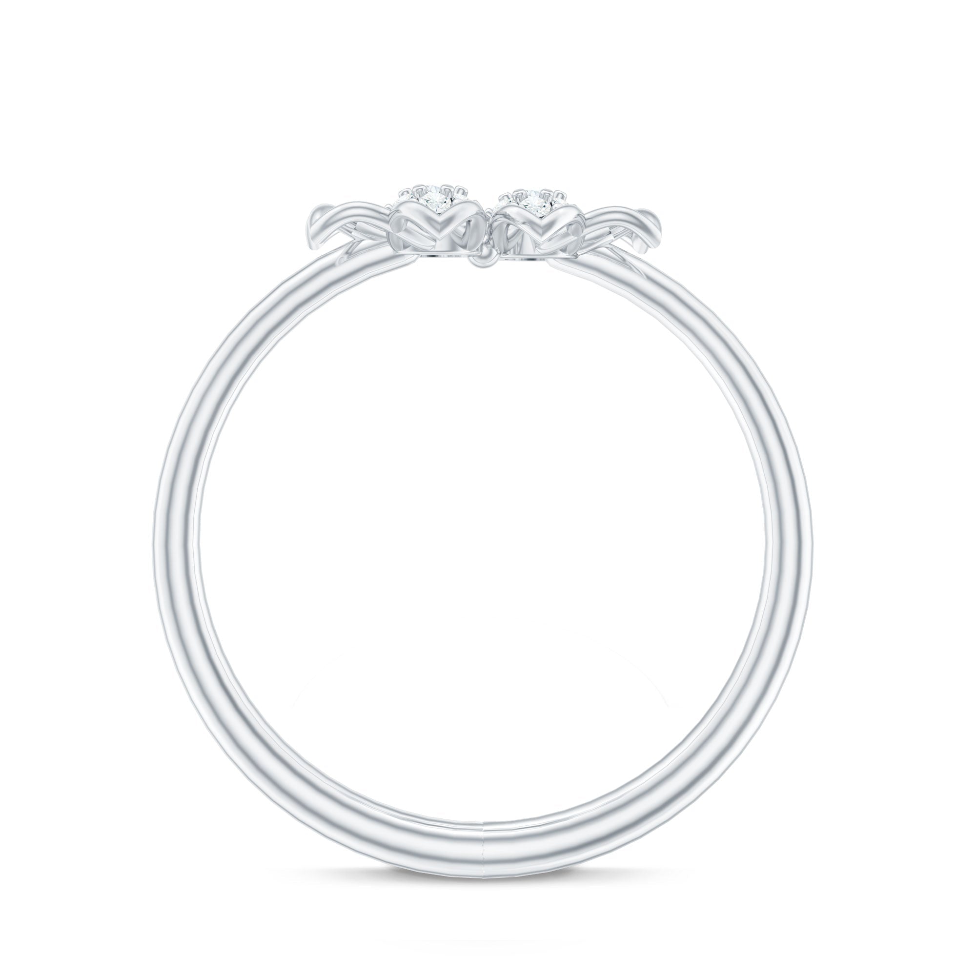 Brilliant Cut Diamond Flower Promise Ring