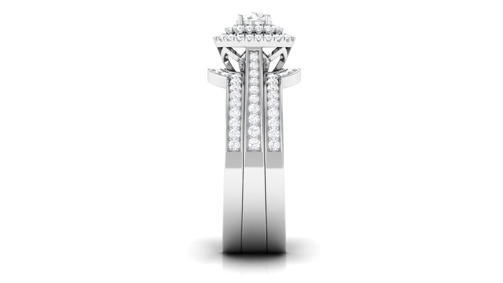 Zircon Statement Bridal Ring Set of 3