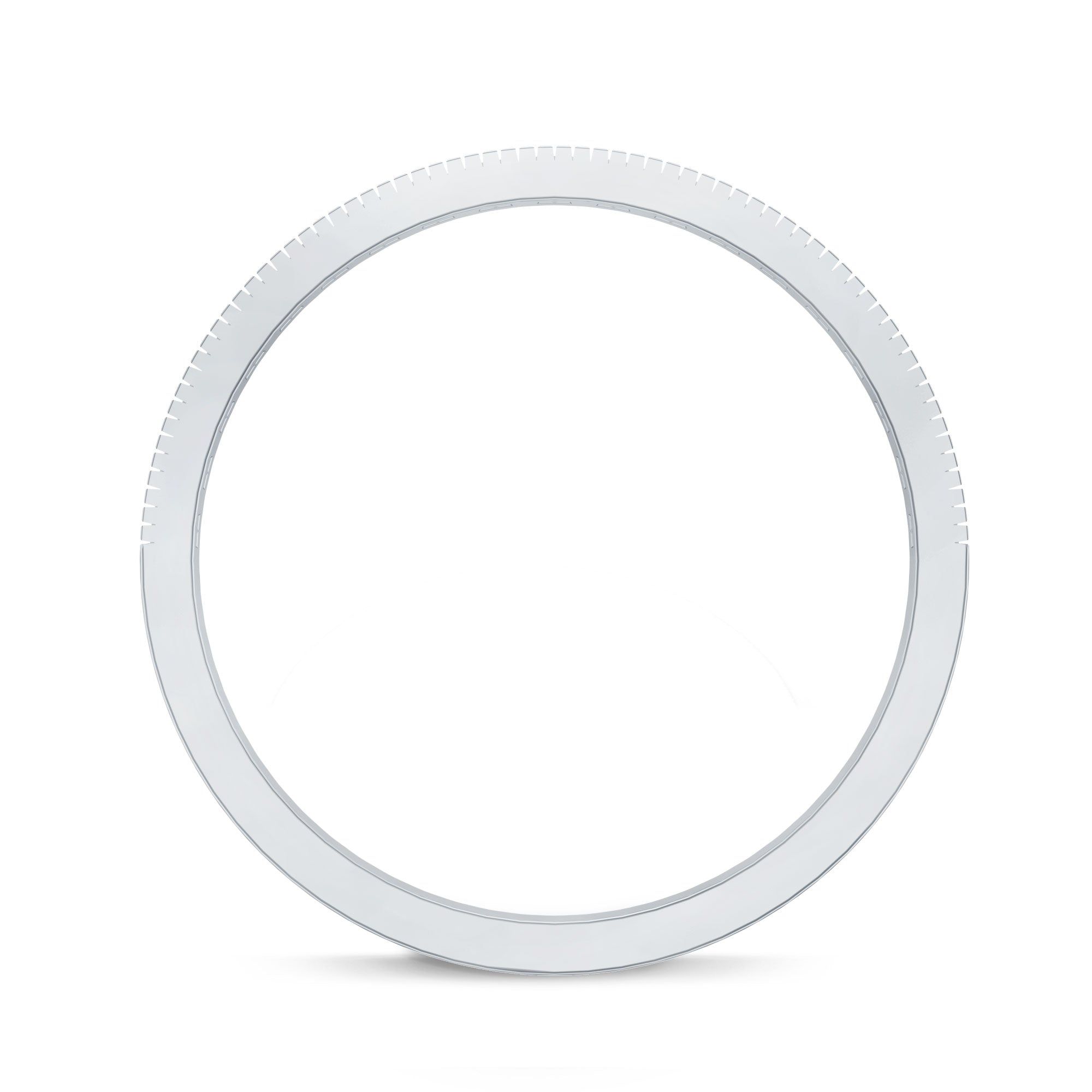 Natural Blue Sapphire Half Eternity Ring in Channel Set